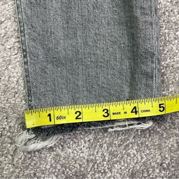 Agolde Nico Jeans Women’s 24 Gray Ankle Skinny High Rise Button Fly Stretch - Picture 13 of 13